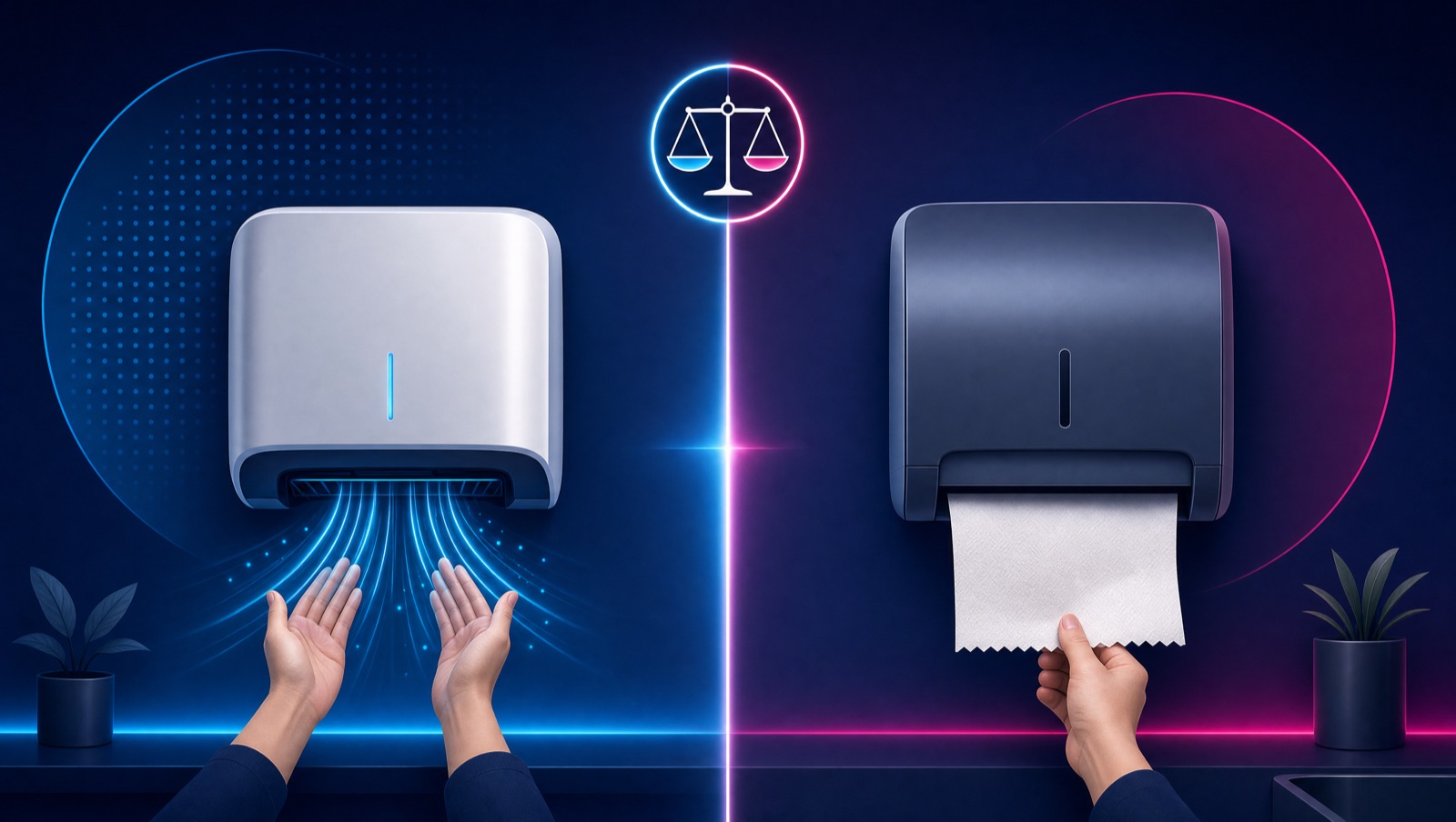 Hand Dryers vs Paper Towels: Cost & Hygiene