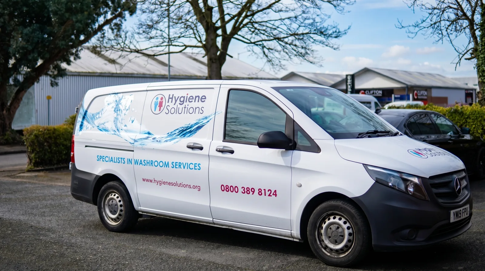 Hygiene Solutions branded service van