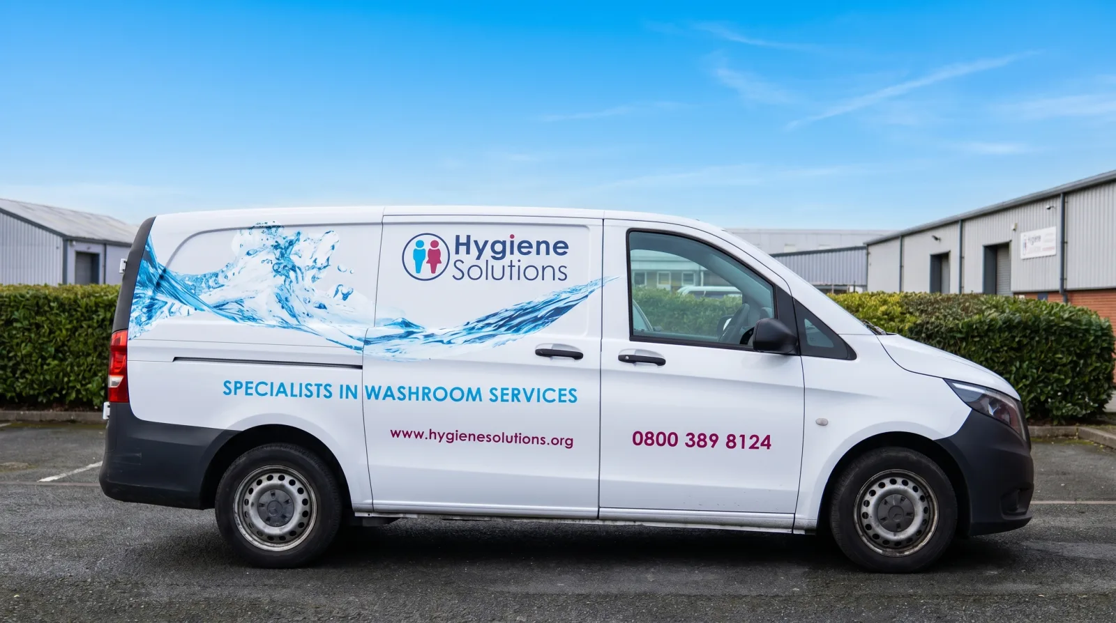 Hygiene Solutions branded service van