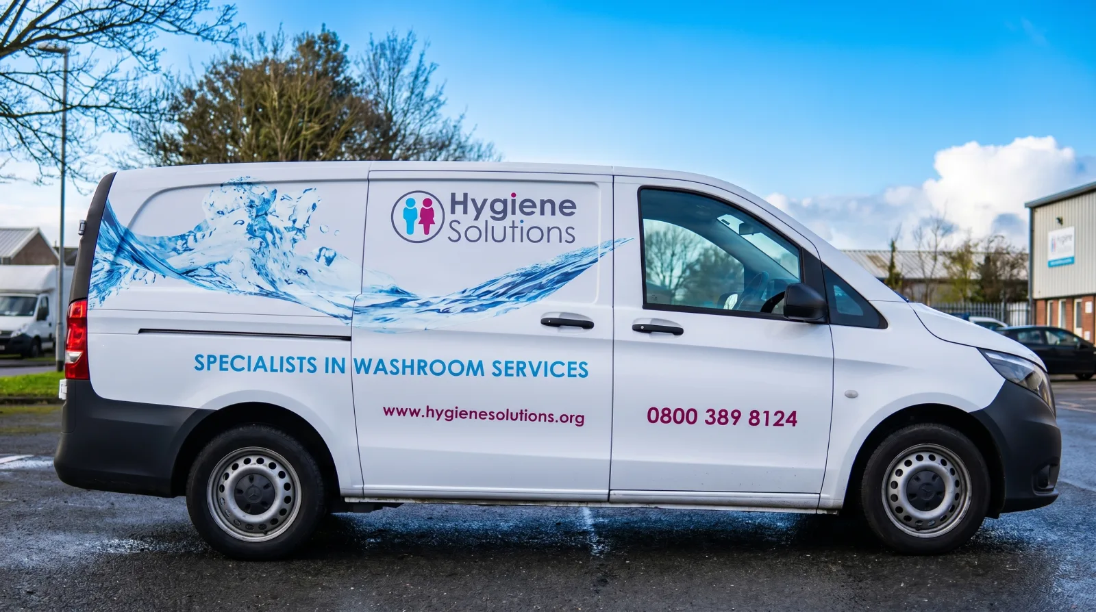 Hygiene Solutions branded service van
