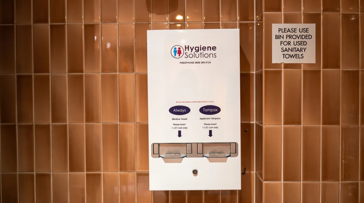 Premium wall-mounted Hygiene Solutions washroom unit